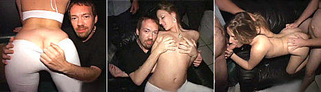 Cerrando el teatro para follárse a una rubia entre varios